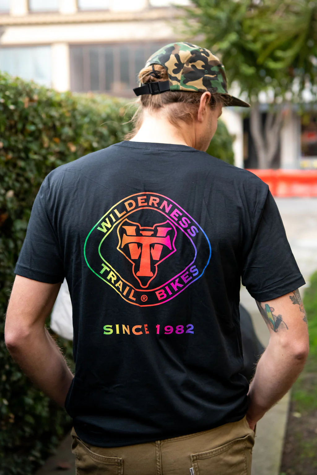 WTB Heritage Logo Rainbow T-shirt - Image 3